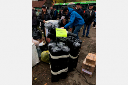 Партия гуманитарки на передовую была отправлена и успешно была доставлена до пункта назначения