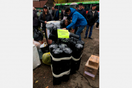 Партия гуманитарки на передовую была отправлена и успешно была доставлена до пункта назначения
