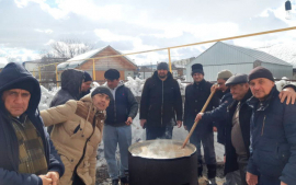Представители РДУМ Пензенской области поприсутствовали на процессе приготовления традиционного узбекского сумаляка