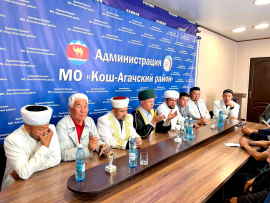 О ВИЗИТЕ ДЕЛЕГАЦИИ ДУХОВНОГО СОБРАНИЯ МУСУЛЬМАН РОССИИ В КОШ-АГАЧСКИЙ РАЙОН РЕСПУБЛИКИ АЛТАЙ