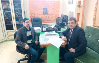 Состоялась встреча муфтия с начальником отдела демографии, социального развития и здравоохранения администрации города Кузнецка