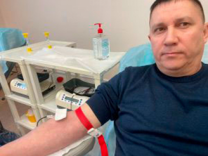 Балашовский имам-мухтасиб принял участие в акции «Донором крови стать ПРО100»
