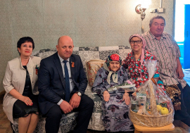 На территории Неверкинского района проживают Героини: участница ВОВ