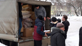 Из КуZнецка отправлена первая партия гуманитарной помощи жителям Донбасса