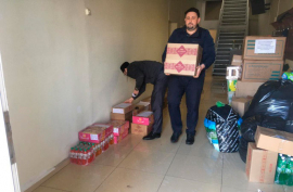 Из здания муфтията оправилась третья партия гуманитарной помощи беженцам
