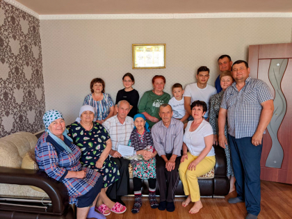 Жительнице с. Бикмосеевка Хусяиновой Факие Шайдулловне исполнилось 95 лет